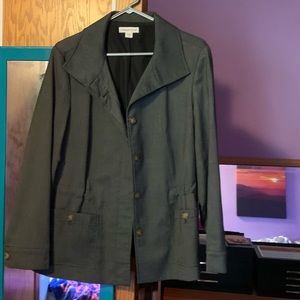 Charcoal button up jacket